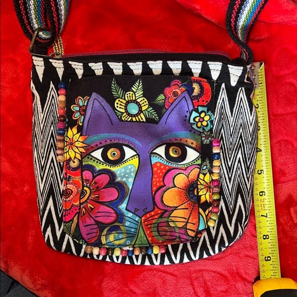 Laurel Burch Multicolor Cat Crossbody Bag - Picture 9 of 16